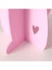 Boltze 2-delige set: decofiguren "Freddo" lichtroze/roze - (H)60 cm