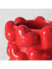 Boltze Vaas "Herzen" rood - (H)20 x Ø 12 cm