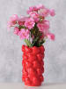 Boltze Wazon "Hearts" w kolorze czerwonym - wys. 20 x Ø 12 cm