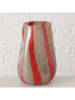 Boltze Vase "Larana" in Beige/ Rot - (H)29 cm