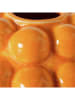 Boltze Vase "Morten" in Orange - (H)10,5 x Ø 12,5 cm