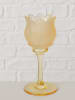 Boltze Theelichthouder ''Tully'' geel - (H)17 cm
