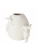 Boltze Vase "Fanny" in Weiß - (B)17,5 x (H)14,5 x (T)15 cm
