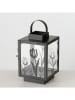 Boltze Laterne "Carina" in Schwarz - (B)12 x (H)18,5 cm