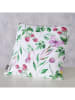 Boltze Kussen "Fantasy" wit/groen/roze - (L)45 x (B)45 cm