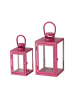 Boltze 2er-Set: Laternen "Arana" in Pink