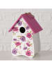 Boltze Vogelhaus "Anouk" in Weiß/ Pink/ LIla - (H)22 cm