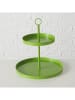 Boltze Etagère "Samina" groen - (H)34 x Ø 30 cm