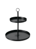 Boltze Etagere "Samina" in Schwarz - (H)33 cm