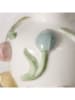 Boltze Wazon "Tulipe" w kolorze kremowym ze wzorem - 11,5 x 13,5 x 11 cm