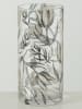 Boltze Vase "Carina" in Transparent/ Schwarz - (H)25 x Ø 12 cm