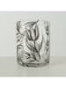 Boltze Vase "Carina" in Transparent/ Schwarz - (H)15 x Ø 12 cm