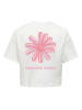 KIDS ONLY Shirt "Vacay" in Weiß/ Rosa