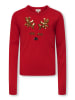 KIDS ONLY Sweter "Xmas" w kolorze czerwonym