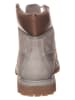 Timberland Leder-Boots in Grau/ Hellbraun