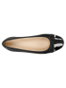 Wojas Leder-Ballerinas in Schwarz