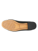 Wojas Leren ballerina's zwart