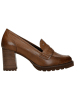 Wojas Leren pumps lichtbruin