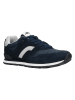 Relaks Leder-Sneakers in Dunkelblau/ Grau