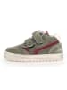 Naturino Leder-Sneakers "Ceonia" in Khaki/ Rot