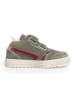 Naturino Leder-Sneakers "Ceonia" in Khaki/ Rot