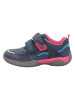 superfit Leren sneakers "Storm" donkerblauw/roze