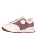 Trollkids Leder-Sneakers "Kristiansand" in Creme/ Lila