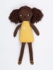 FABELAB Puppe "Sol" in Braun/ Gelb - ab Geburt