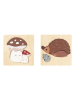 FABELAB Drewniane puzzle "Mushroom & Hedgehog" - 12 m+