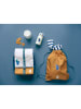 FABELAB Rucksack in Petrol/ Senf/ Weiß - (B)26 x (H)32 x (T)9 cm