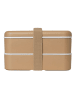FABELAB Lunchbox in Hellbraun - (B)18,7 x (H)10,8 x (T)10,7 cm