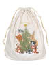 FABELAB Weihnachtssack "Woodland Story" in Weiß