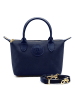 ATELIERS SAINT GERMAIN Leder-Henkeltasche in Dunkelblau - (B)24 x (H)15 x (T)11 cm