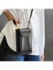 ATELIERS SAINT GERMAIN Leder-Handytasche in Schwarz - (B)15 x (H)8 x (T)2 cm