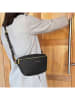 ATELIERS SAINT GERMAIN Leder-Brustbeutel in Schwarz - (B)26 x (H)15 x (T)9 cm