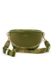 ATELIERS SAINT GERMAIN Leder-Brustbeutel in Khaki - (B)26 x (H)15 x (T)9 cm