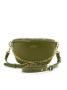 ATELIERS SAINT GERMAIN Leder-Brustbeutel in Khaki - (B)26 x (H)15 x (T)9 cm