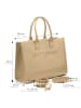 ATELIERS SAINT GERMAIN Leren handtas beige - (B)39 x (H)29 x (D)15 cm
