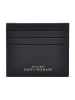ATELIERS SAINT GERMAIN Leder-Kartenetui in Schwarz - (B)10 x (H)9 x (T)0,3 cm