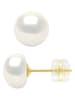 ATELIERS SAINT GERMAIN Złote kolczyki-wkrętki z perłami