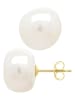 ATELIERS SAINT GERMAIN Złote kolczyki-wkrętki z perłami