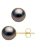 ATELIERS SAINT GERMAIN Gold-Ohrstecker mit Tahitizuchtperlen