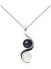 Pearline Zilveren ketting "You&Me" met parels - (L)42 cm