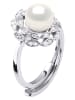 ATELIERS SAINT GERMAIN Zilveren ring met edelstenen en zoetwaterkweekparel