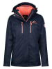 Westfjord 3-in-1 functionele jas "Hverfjall" donkerblauw/koraalrood