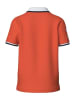 Polo Sylt Poloshirt in Orange/ Weiß