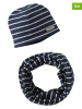 vertbaudet 2tlg. Set: Mütze und Schal in Dunkelblau