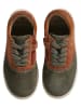 vertbaudet Leder-Sneakers ''Cambridge Derby'' in Khaki/ Hellbraun