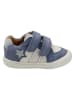 vertbaudet Leren sneakers ''Tokyo'' wit/blauw