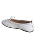 vertbaudet Leder-Ballerinas in Weiß